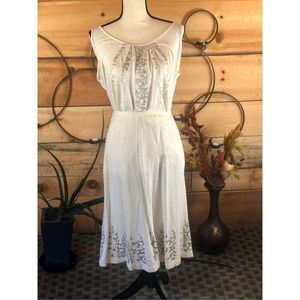 Eileen Fisher Sequined Linen Skirt